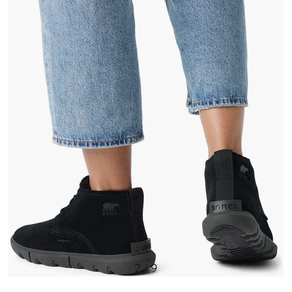 Sorel Black Explorer Next Drift Waterproof Boots Women's 8.5 Streetwear Outdoor